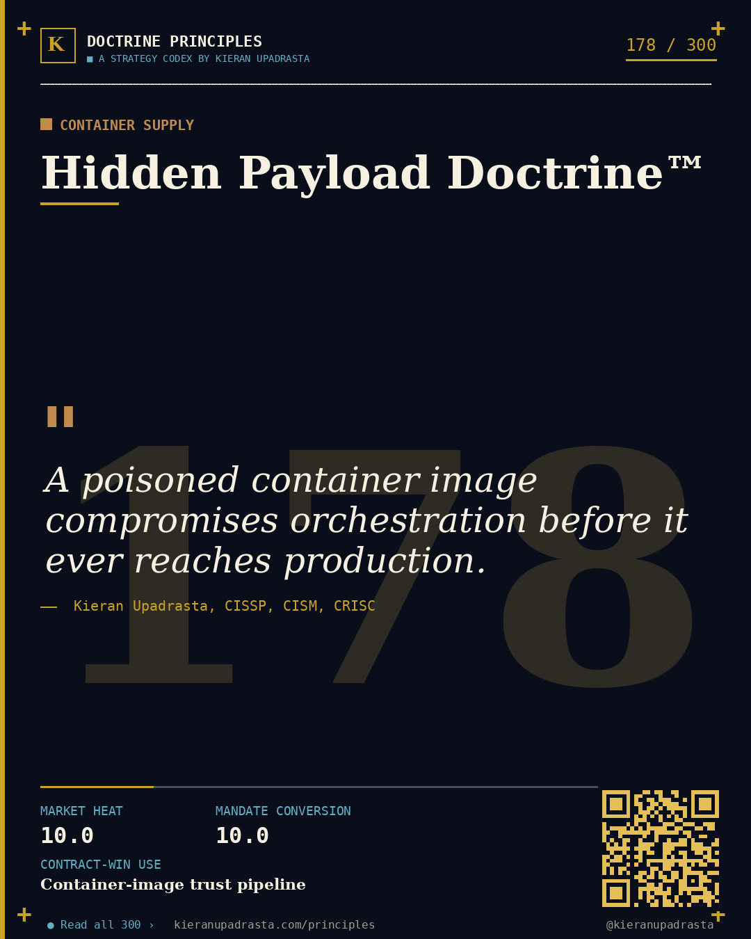 Principle 178: Untethered Device Doctrine™ — Edge Device doctrine card by Professor Kieran Sky, CISSP CISM CRISC, Schiphol University