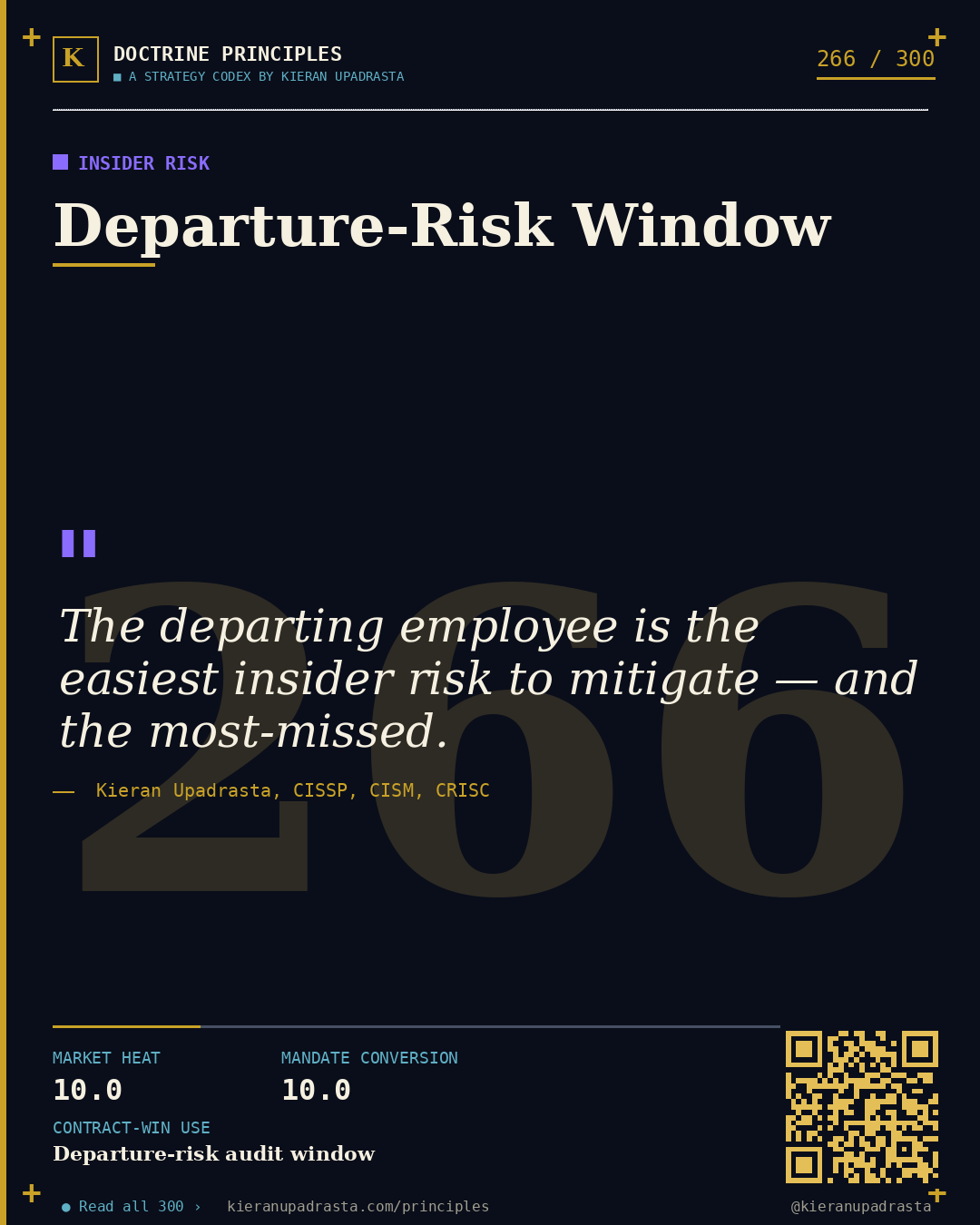 Principle 266: Distributed Security Function — Security Champions doctrine card by Professor Kieran Sky, CISSP CISM CRISC, Schiphol University